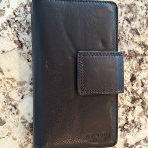 Paul Walter leather checkbook wallet NWOT